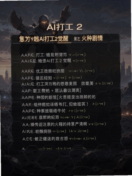 给AI打工2觉醒的火种剧情界面