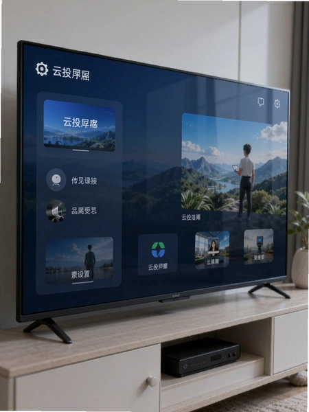 云投屏电视端连接设置界面