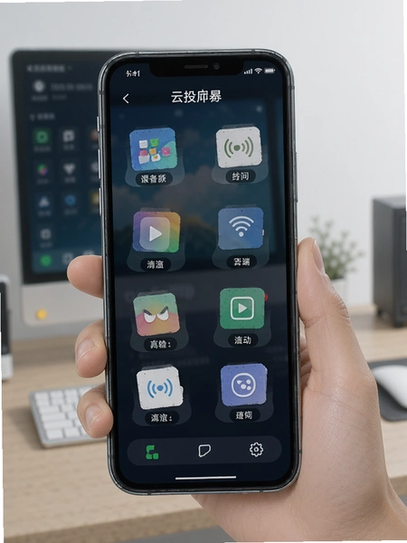云投屏手机端主界面功能布局展示