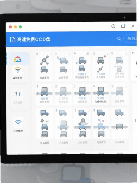 高速免费云盘 文件管理界面