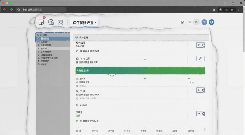 软件权限设置页面预览图