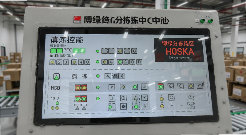 博绿分拣中心控制面板报警指示预览图