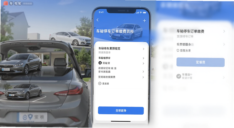 车秘停车订单缴费页面预览图