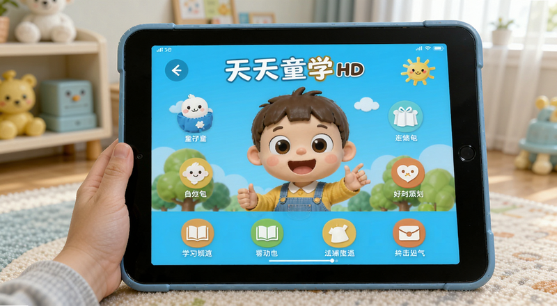 天天童学HD平板学习场景预览图