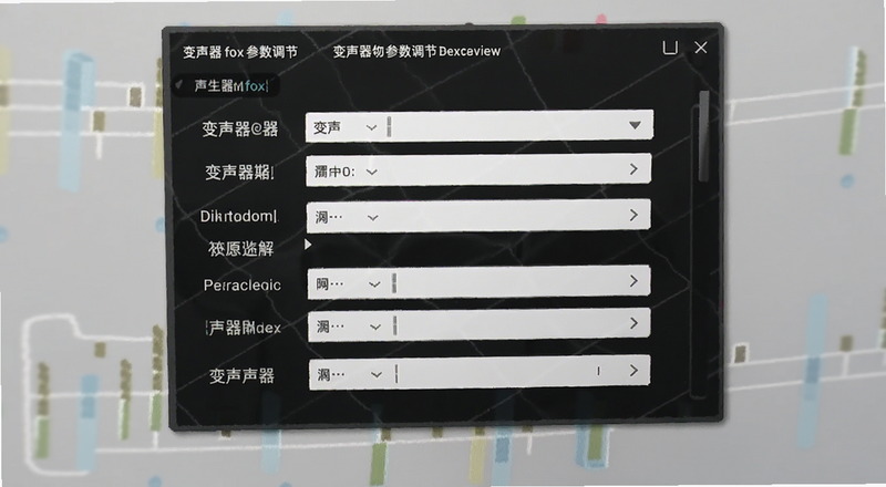 变声器fox参数调节界面预览图
