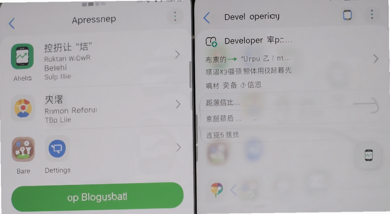 手机设置界面查看应用权限与开发者信息截图