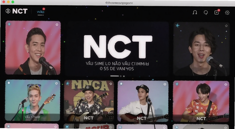 NCT音乐软件越南版界面预览图