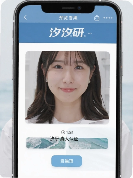 汐研 真人认证页面预览图