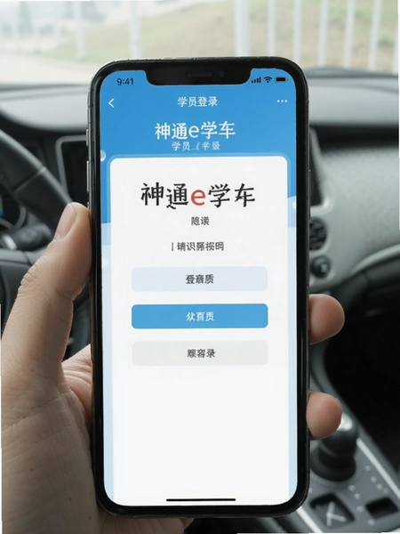 神通e学车学员登录页面手机预览图