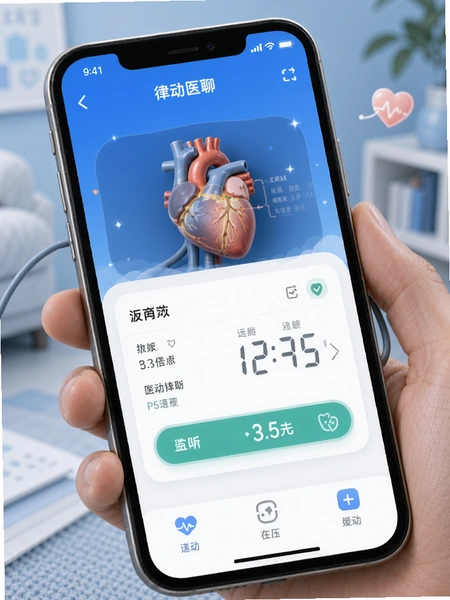 律动医聊血压记录界面