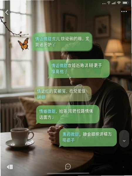 情话微甜聊天话术界面截图