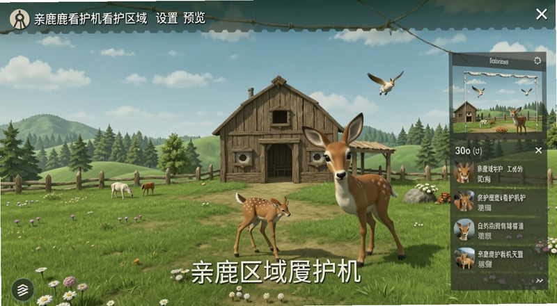亲鹿看护机看护区域设置预览图