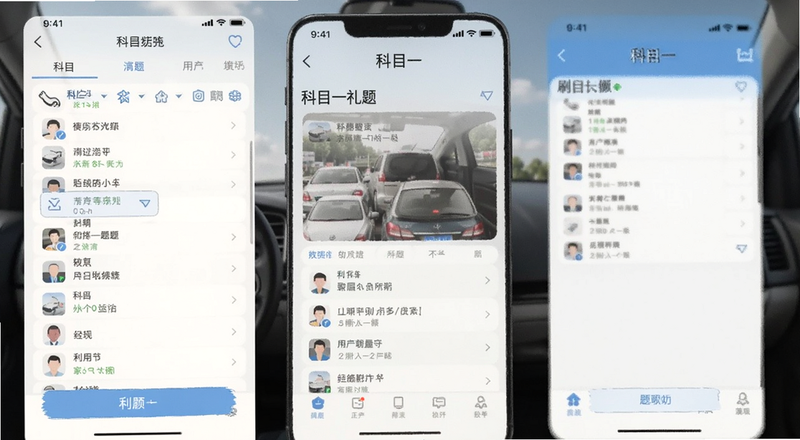 科目一刷题软件界面预览图