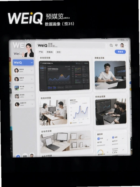 WeiQ自媒体 数据画像页面预览图