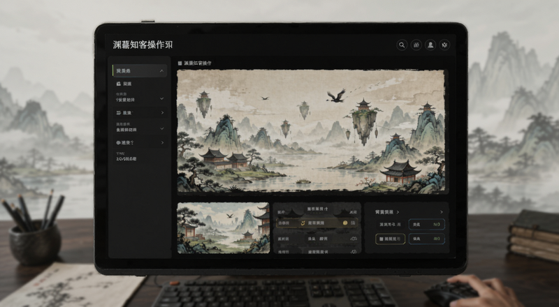 渊薮知客操作界面预览图
