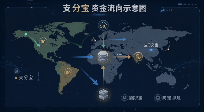 支分宝资金流向示意图