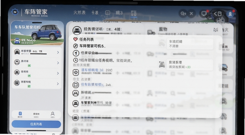 车队管家司机端任务列表界面预览图