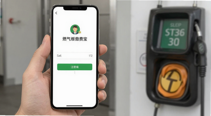 燃气缴费宝手机端注册登录界面预览图