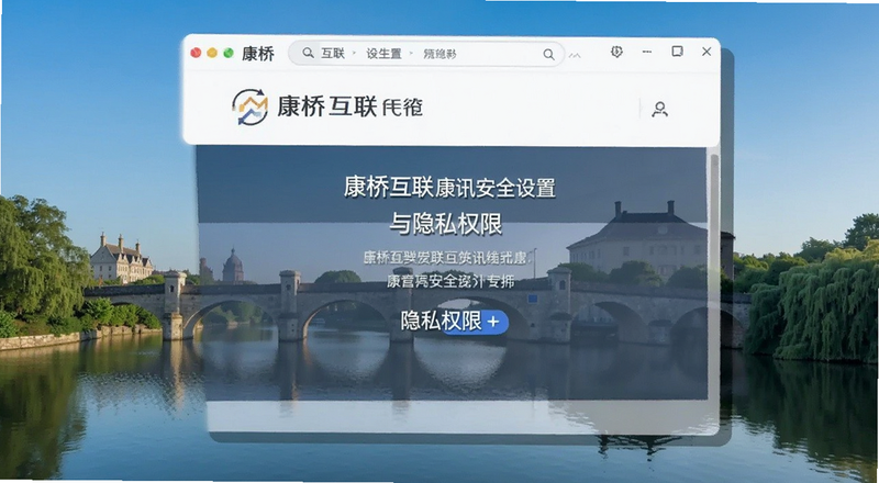 康桥互联康讯安全设置与隐私权限界面预览图