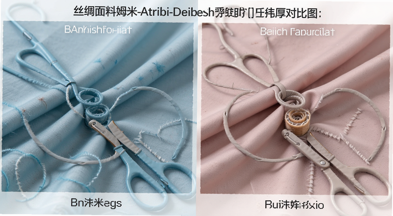 丝绸面料姆米数厚度对比图