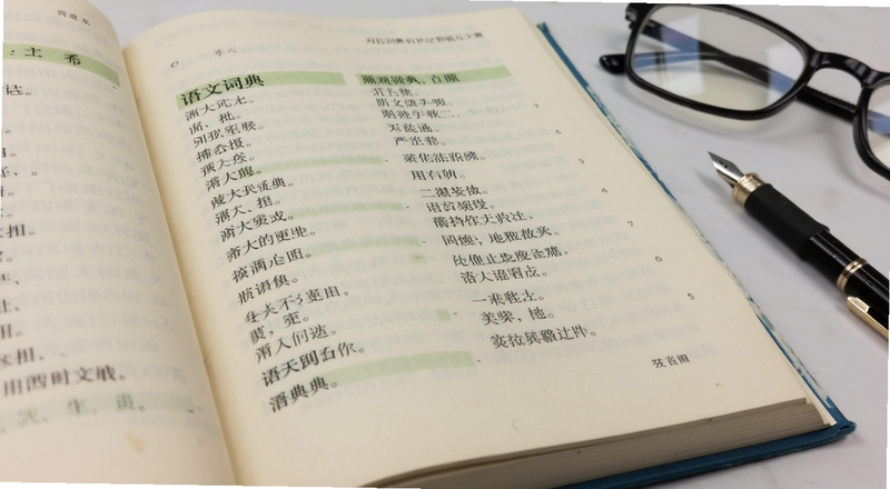 语文词典内页词条对比展示图