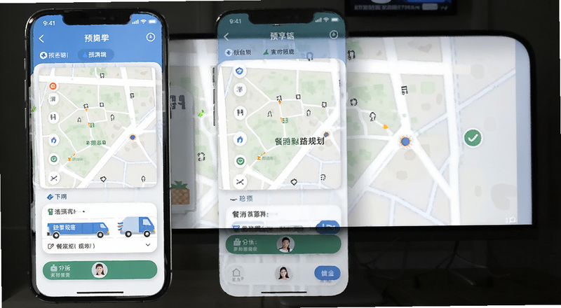 餐消配送线路规划手机端预览图
