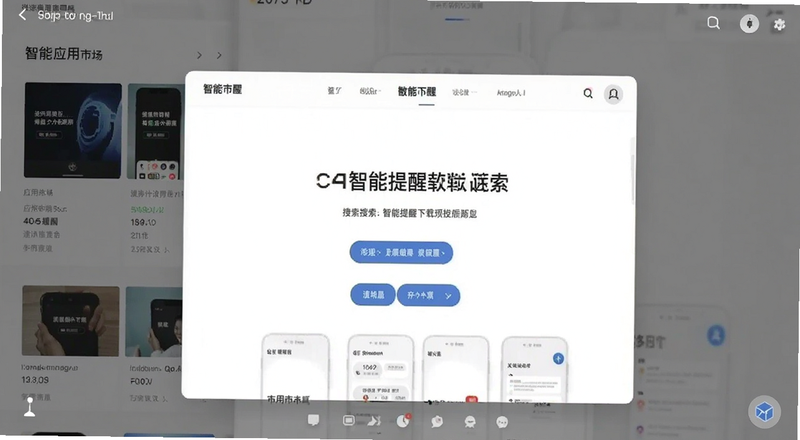 应用市场搜索智能提醒下载页面预览图