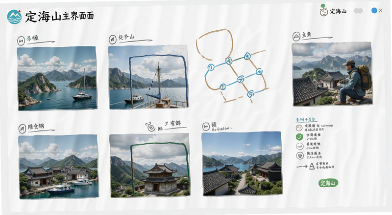 定海山主界面功能布局预览图