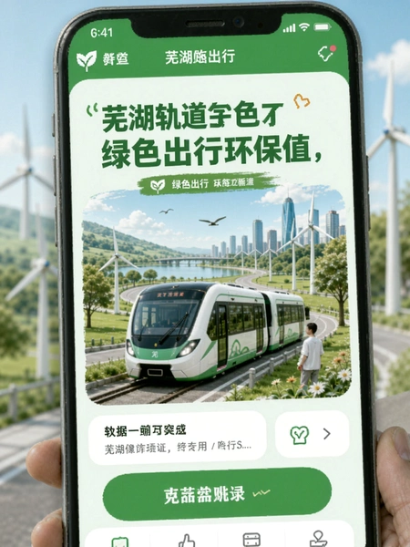 芜湖轨道绿色出行环保值页面