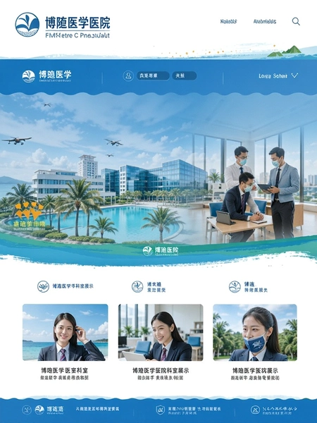 博鳌医学医院科室展示页面