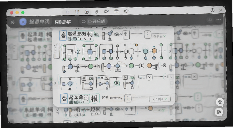 起源单词词根拆解界面预览图