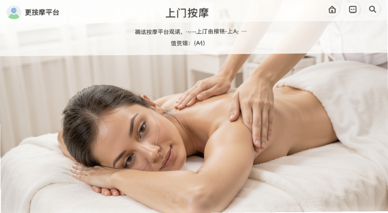 上门按摩平台资质页面截图