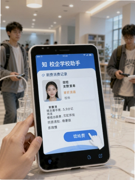 知校企学校助手刷脸消费记录