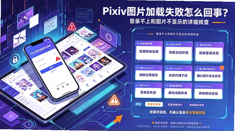 PixivͼƬ����ʧ����ô���£���¼���Ϻ�ͼƬ����ʾ����ϸ�Ų��ͼ