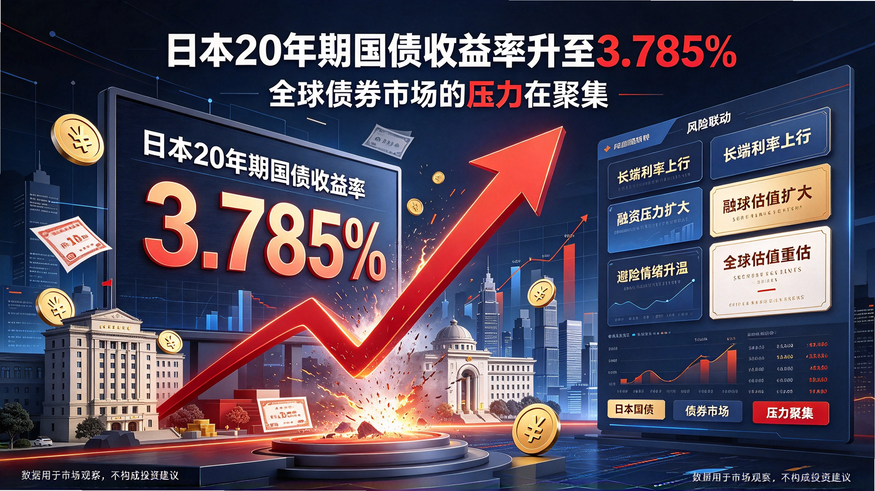 �ձ�20���ڹ�ծ����������3.785%-ȫ��ծȯ�г���ѹ����