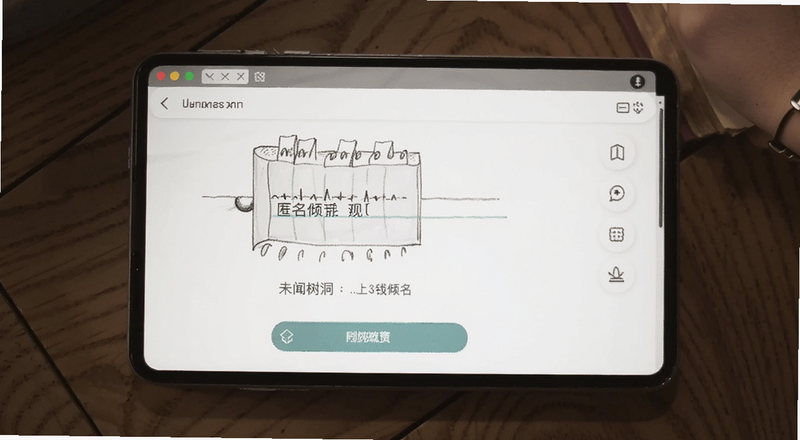 未闻树洞匿名倾诉界面预览图