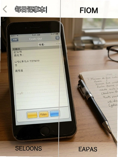 每日记事本旧版界面与新版对比图