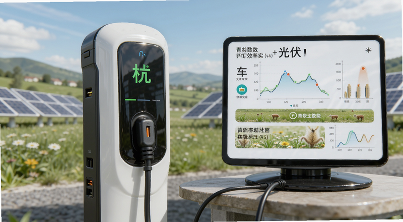 光伏车充青稞数能充电效率实测图