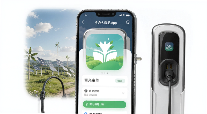 光伏车充青稞数能App界面设置图