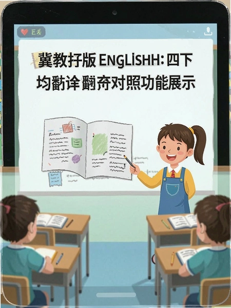 冀教版英语四下翻译原文对照功能展示图