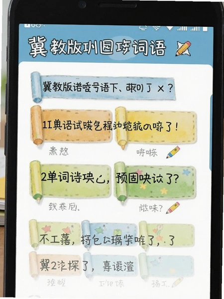 冀教版英语四下单词巩固模块界面预览图