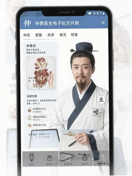 仲景医生电子处方开具页面预览图
