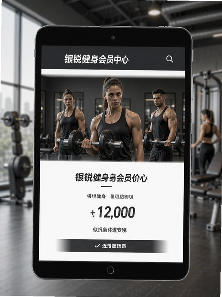 银锐健身会员中心价格页面