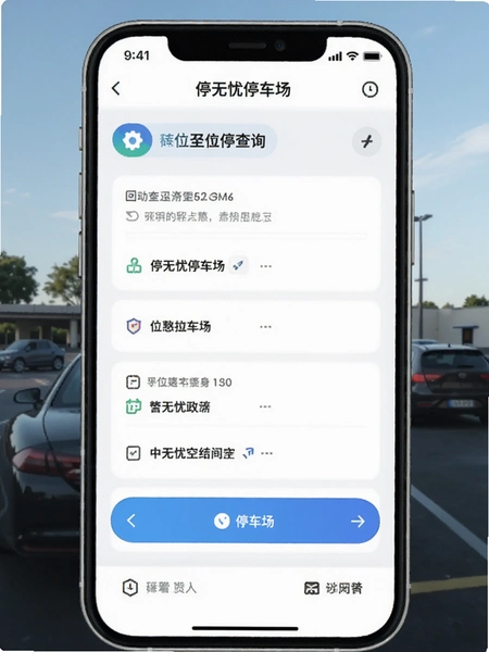 停无忧停车场空位查询界面