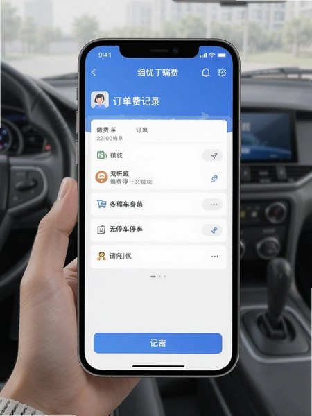 停无忧停车缴费订单记录页面