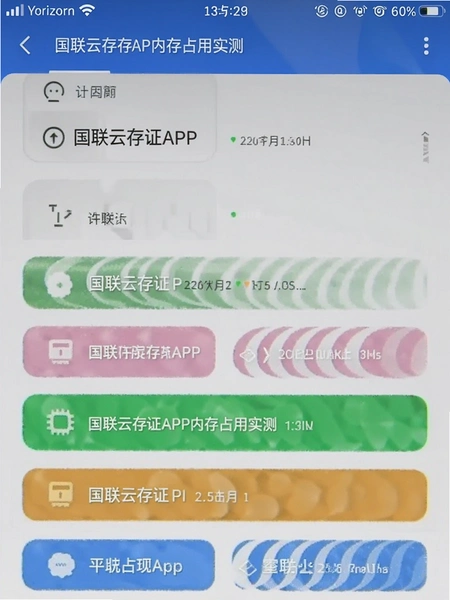 �����ƴ�֤APP�ڴ�ռ��ʵ���ͼ