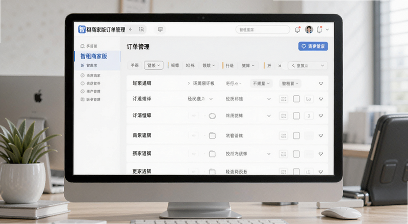 智租商家版订单管理列表界面预览图