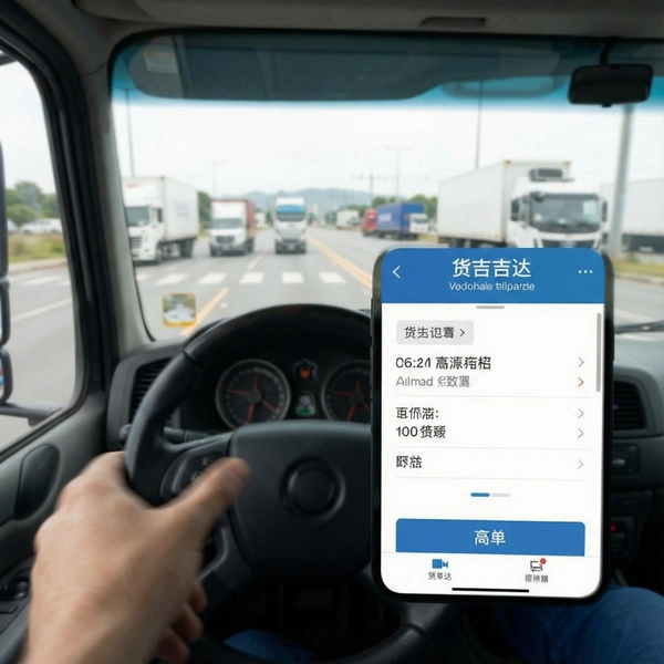 货吉达司机端接单界面
