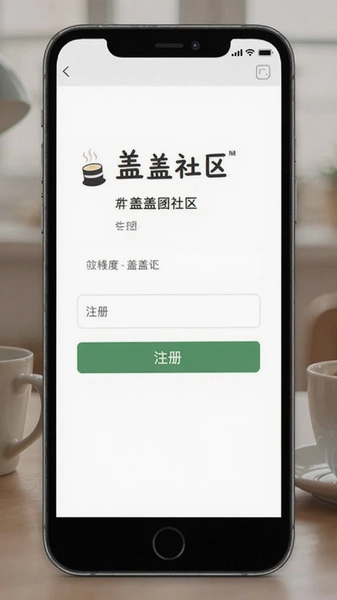 盖盖社区 注册界面
