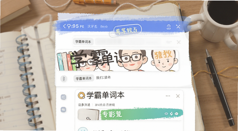 学霸单词本界面预览图